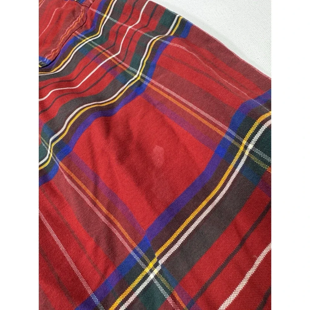 Polo Ralph Lauren Shirt Mens XL Red Green Blue Plaid The Big Oxford Oversized